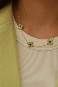 Multi Green Springtime - Necklace