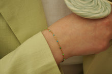Load image into Gallery viewer, Multi Green &amp; Blue Dots - Bracelet
