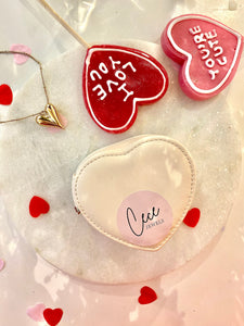 Heart Shaped Beige - Jewelry Box