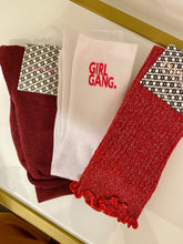 Load image into Gallery viewer, Long Dark Red Glitter - Socks
