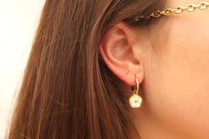 Elegant Pearl Flower - Earrings