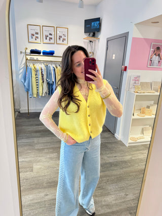 Yellow Lace - Blouse