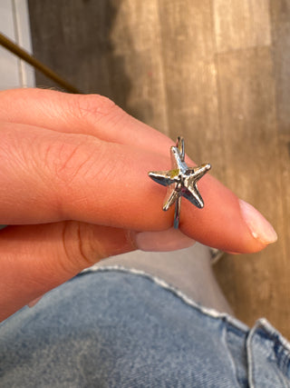 Little Silver Starfish - Ring