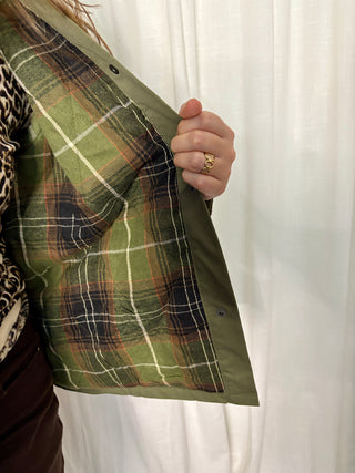 Khaki & Brown Corduroy - Coat