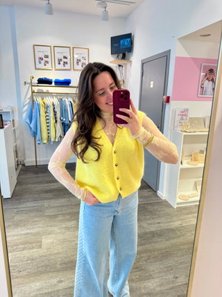 Yellow Lace - Blouse