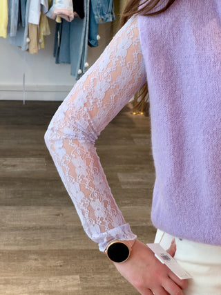 Lila Flower Lace - Blouse
