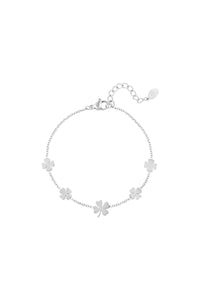 Silver Clovers - Bracelet