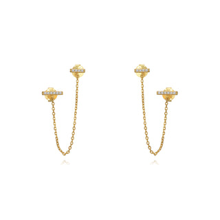 Rectangular Chainies - Earrings