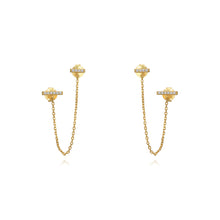 Load image into Gallery viewer, Rectangular Chainies - Earrings
