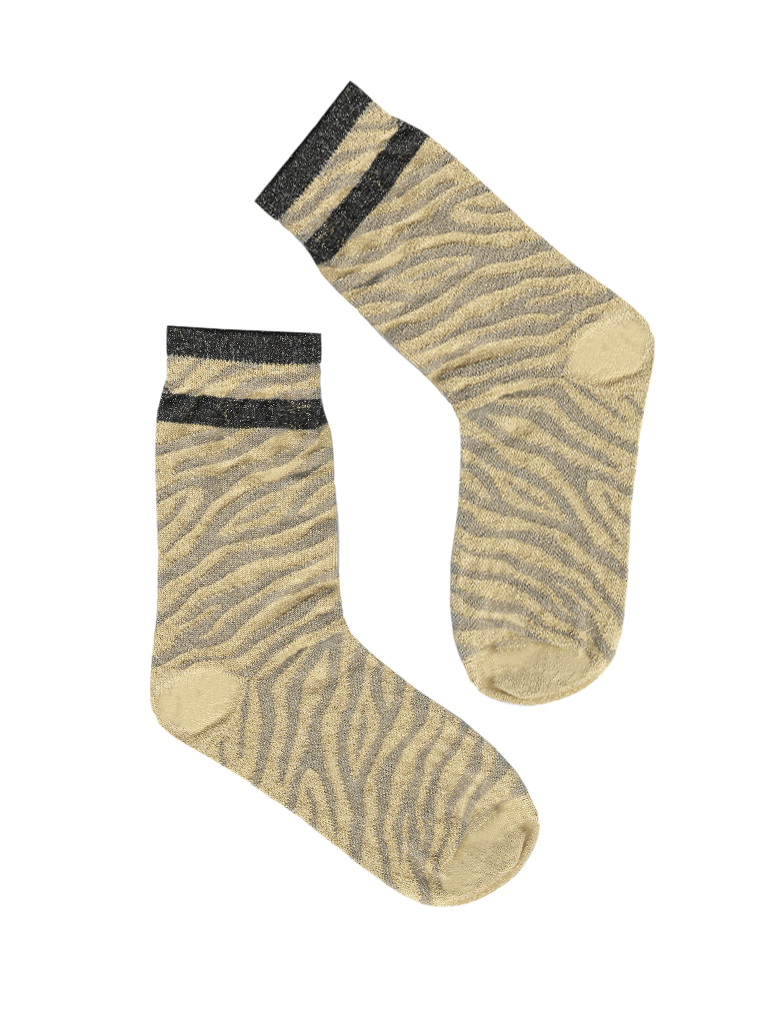 Zebra Glitter Stripes - Socks