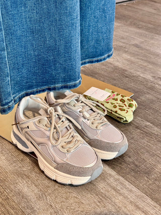 Grey & Silver Sneakers - Shoes