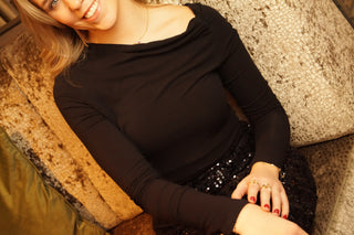 Elegant Black Lucy - Longsleeve