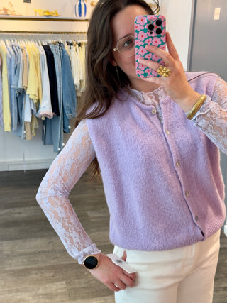 Lila Flower Lace - Blouse