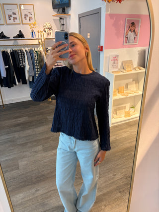 Dark Blue Lisa - Blouse