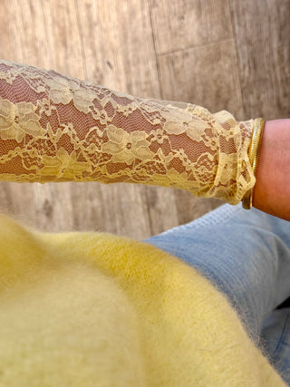 Yellow Flower Lace - Blouse