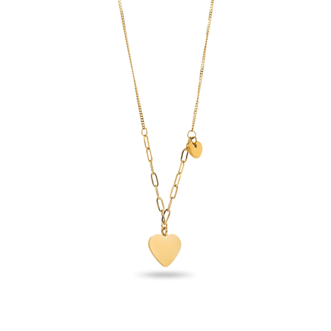 Two Hearts Chainnie - Necklace