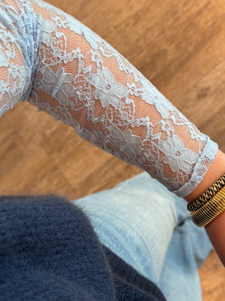 Blue Flower Lace - Blouse