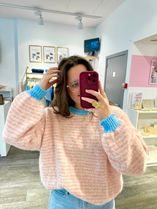 Blue & Pink Marilie - Pull