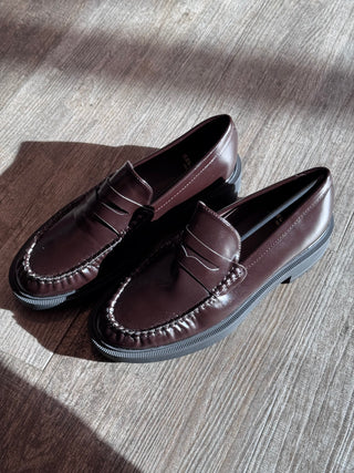 Brown/Burgundy Loafers - Shoes