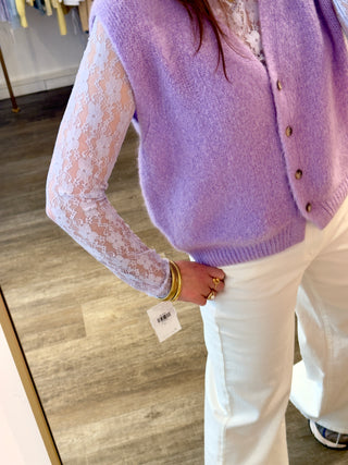 Lila Flower Lace - Blouse