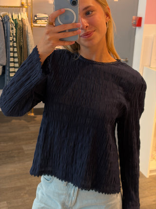 Dark Blue Lisa - Blouse
