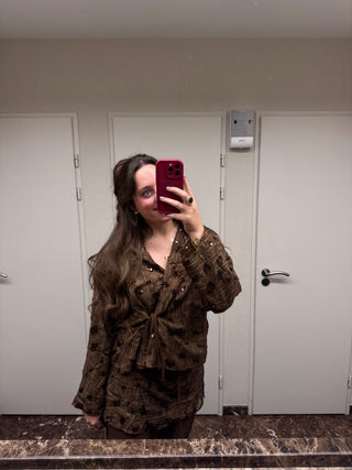 Brown Glitter - Skort