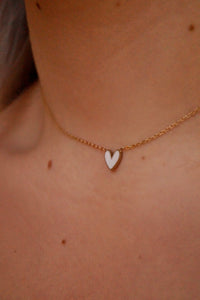 Black Color Heart - Necklace