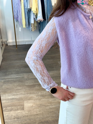 Lila Flower Lace - Blouse