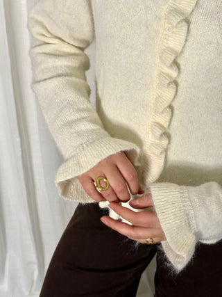 White Ruffles - Gilet