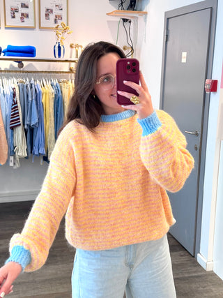 Yellow & Pink Marilie - Pull