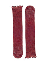 Load image into Gallery viewer, Long Ruffle Red Glitter - Socks
