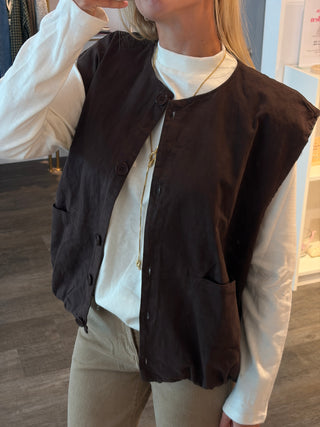 Brown Autumn - Gilet/veste