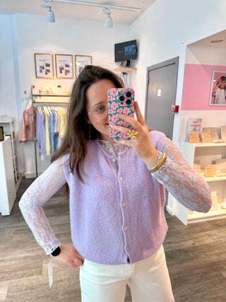 Lila Flower Lace - Blouse