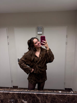 Brown Glitter - Skort