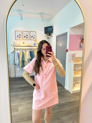 Pink & Green Polkadots - Longsleeve
