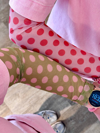 Pink & Green Polkadots - Longsleeve