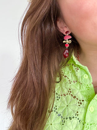 Red Artistique - Earrings