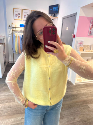 Yellow Sleeveless Lilou - Debardeur