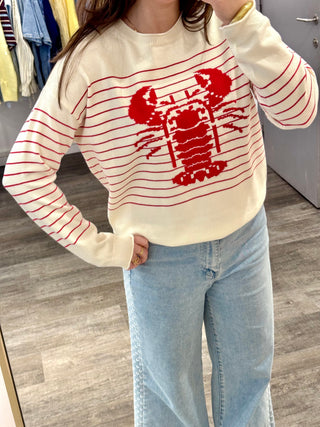 White & Red Lobster - Pull