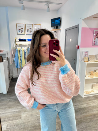 Blue & Pink Marilie - Pull