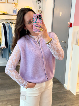 Lila Flower Lace - Blouse