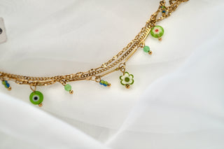 Green Summer Charms (3 in 1) - Bracelet