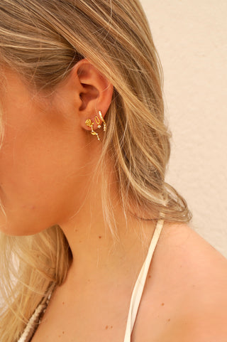 Strass Roses - Earrings