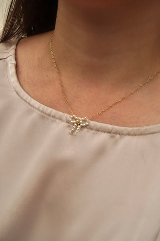Pearly Bow - Necklace