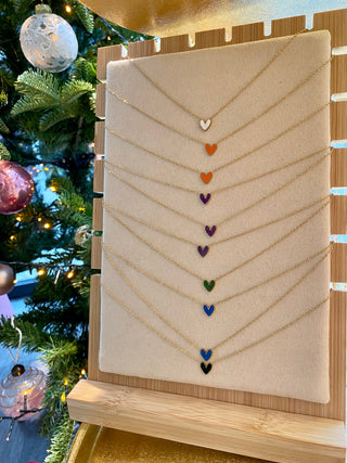 White Color Heart - Necklace