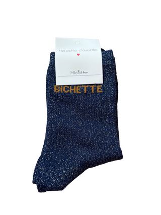 Navy Blue Bichette - Socks