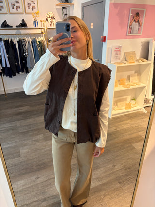 Beige/brown - Jeans
