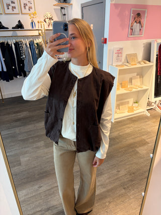 Brown Autumn - Gilet/veste