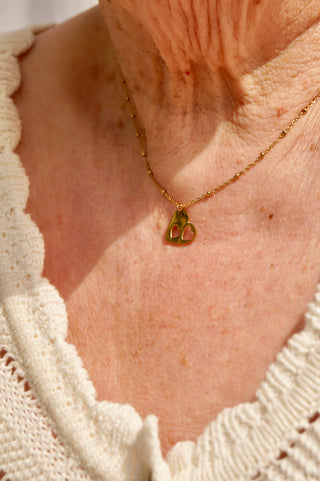 One Mother Daughter Hearts (Double Open Heart) - Necklace