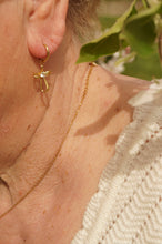 Load image into Gallery viewer, Curvy Diamond Cross - Earrings
